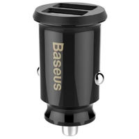 Зарядное устройство для автомобиля Baseus CCALL-ML01, Grain mini, 2xUSB-A, 3.1A, Negru
