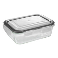 Контейнер для хранения пищи Axentia 137263 Vas din sticla 600ml cu capac din silicon