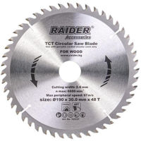 Диск отрезной Raider 163147 диск для циркулярной пилы 190x30x2.4mm 48T