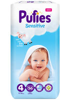 Подгузники Pufies Sensitive 4 (9-14 kg) 56 шт