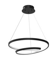 Suspensie Led 48W Lucero negru ML7948 4000K