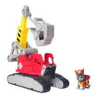 Машина Spin Master 6073295 Macaraua Mega cu figurină Rubble&Crew, seria Paw Patrol