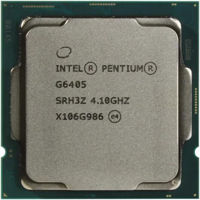 Процессор Intel G6405, S1200, 4.1GHz (2C/4T), tray