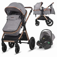 Детская коляска Coccolle Melora Moonlit Grey, 3in1 cu landou transformabil