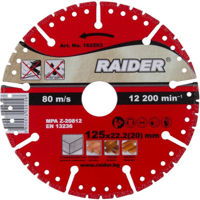 Набор головок, бит, насадок Raider Алмазный диск RD-DD24 125 мм/22,2/20 мм (162203)