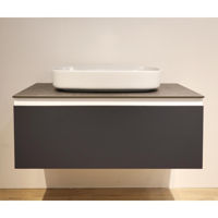 Шкаф под умывальник Bayro Wings 1000 под столешницу антрацит мат