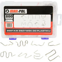 Ciocan de lipit MAR-POL M66555 Set capse metal pentru sudare plastic (800pcs)