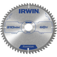Disc de tăiere Irwin 1907775 Disc fierastrau circular 210x30mm T60 aluminiu
