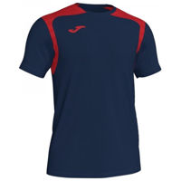 Одежда для спорта Joma T-Shirt Championship V Dark Navy-Red S/S (S) 101264.336
