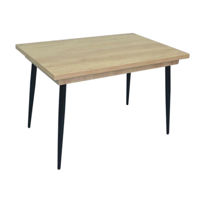 Masă Evelin di Costacurta DT-433-4B, 130(170/210)x83х76см, Каркас/Опоры: Металл Черный