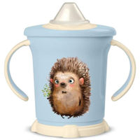 Поильник Бытпласт 45679 Пластишка 270ml с ручками голубой