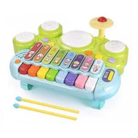 Музыкальная игрушка Baby Mix 46281 Electronic Piano With Cymbals And Drum
