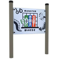 Accesoriu pentru teren de joacă PlayPark 4546 Panou interactiv Puzzle Monster