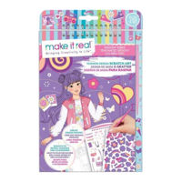 Набор для творчества Make it Real 3211M Fashion Design Scratch Art: Groovy Vibes