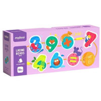 Игрушка Mideer MD1167 Set șirag Cifre și animale, 12 piese