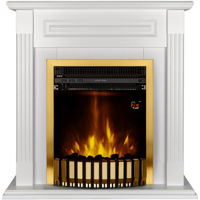 Șemineu electric ArtFlame Orina & Gala gold, 900x900x270mm, Alb