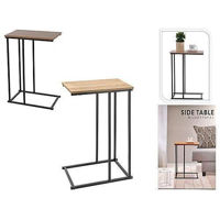 Журнальный столик H&S 48332 приставной столик 40x26x58 см, металл/МДФ, натуральный