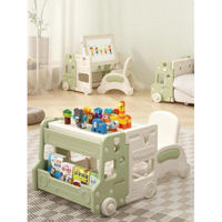 Набор детской мебели Richi (60070) XQ007 verde cu scaun pentru copii