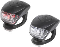 Accesoriu pentru bicicletă M-Wave Cobra IV battery flashing light set black