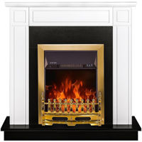 Șemineu electric ArtFlame Adam & Galileo gold, 1000x1000x270 mm, Alb