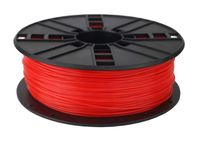 PLA 1.75 mm,  Fluorescent Red Filament, 1 kg, Gembird, 3DP-PLA1.75-01-FR