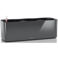 Цветочный горшок Lechuza Cube Triple, Glossy Charcoal