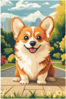 Puzzle Три Совы RL376360 "Corgi in parc", 24 elemente