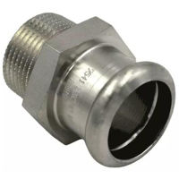 Запорная арматура Inox Pres Соединение из нержавеющей стали M 35x1" (56740)