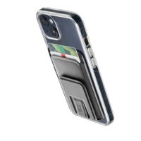 Magnetic Card Holder Cellular, Pocket Stand Mag, Black