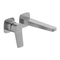 Baterie lavoar kfa armatura Malaga встраиваемый в стену, PVD оружейная сталь (124004)