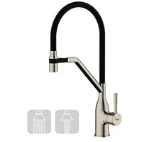 Смеситель кухонный Frap F 4497-5 (chiuveta plus) SATIN Alama