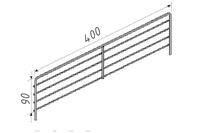 {'ro': 'Separator pentru poliță 90x400 mm (zinc), metal', 'ru': 'Разделитель для полки 90x400 мм (цинк), металл'}