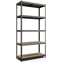 Cтеллаж складской Nex Home Raft metalic Standard 1800x900x400mm, 5 nivele MDF, antracit