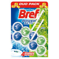 Блок для очищения унитаза Bref Power Activ  Aktiv Pine Duo 2*50г