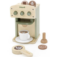 Игрушка Viga 44216 Set de joaca din lemn Mașină de cafea cu accesorii