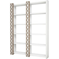 Офисный стеллаж Trendy Orasul 2, Alb 124x170x24cm, raft de carti