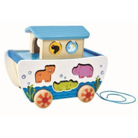Игрушка Hape E8049 Jucarie-sorter de tras cu șiret Arca lui Noe