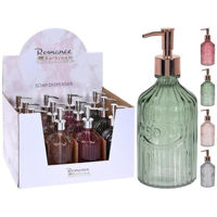 Дозатор для мыла Promstore 42575 Диспенсер для мыла Bathroom Romance 450ml 21cm стекло