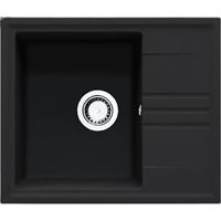 Chiuvetă bucătărie SanDonna Alina 590 (Negru Metalic)