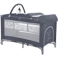 Манеж Kikka Boo 31003010133 Patut pliabil cu 2 niveluri So Gifted Plus Navy