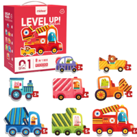 Seria de puzzle-uri Mideer „Transport”, 8 în 1, nivelul 1