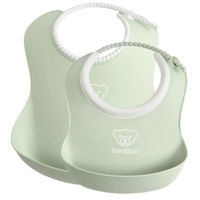 Слюнявчики BabyBjorn 046761A Set Baby Feeding Set Powder Green