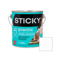 STICKY PRACTIC Email Alchidic Alb 2,5 L