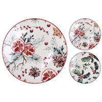 Тарелка Promstore 45949 Farfurie de desert 19cm, Fructe si pomusoare, porțelan