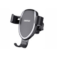 Автомобильный держатель Helmet Wesdar Wireless Airvent Car Holder QC2.0, Silver