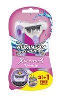 Бритвы для женщин Xtreme3 Beauty, 3+1 шт, 3 лезвия