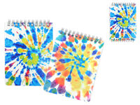 Set notepade A6 "Tie-Dye" pe spirala 2buc, 48foi