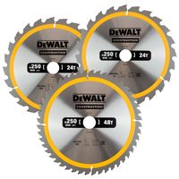 Panza circulara DEWALT 250x30mm 2x24T 1x48T DT1963