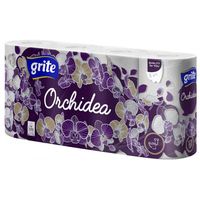 GRITE - Туалетная бумага ORCHIDEA GOLD 3 слоя 8 рулона 21,25м