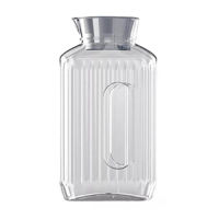 Посуда для напитков Бытпласт 55675 Ulcior cu capac Phibo Trend 2L, metalic gri